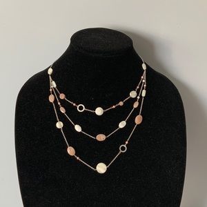 Sterling silver Multistrand 3-row Necklace